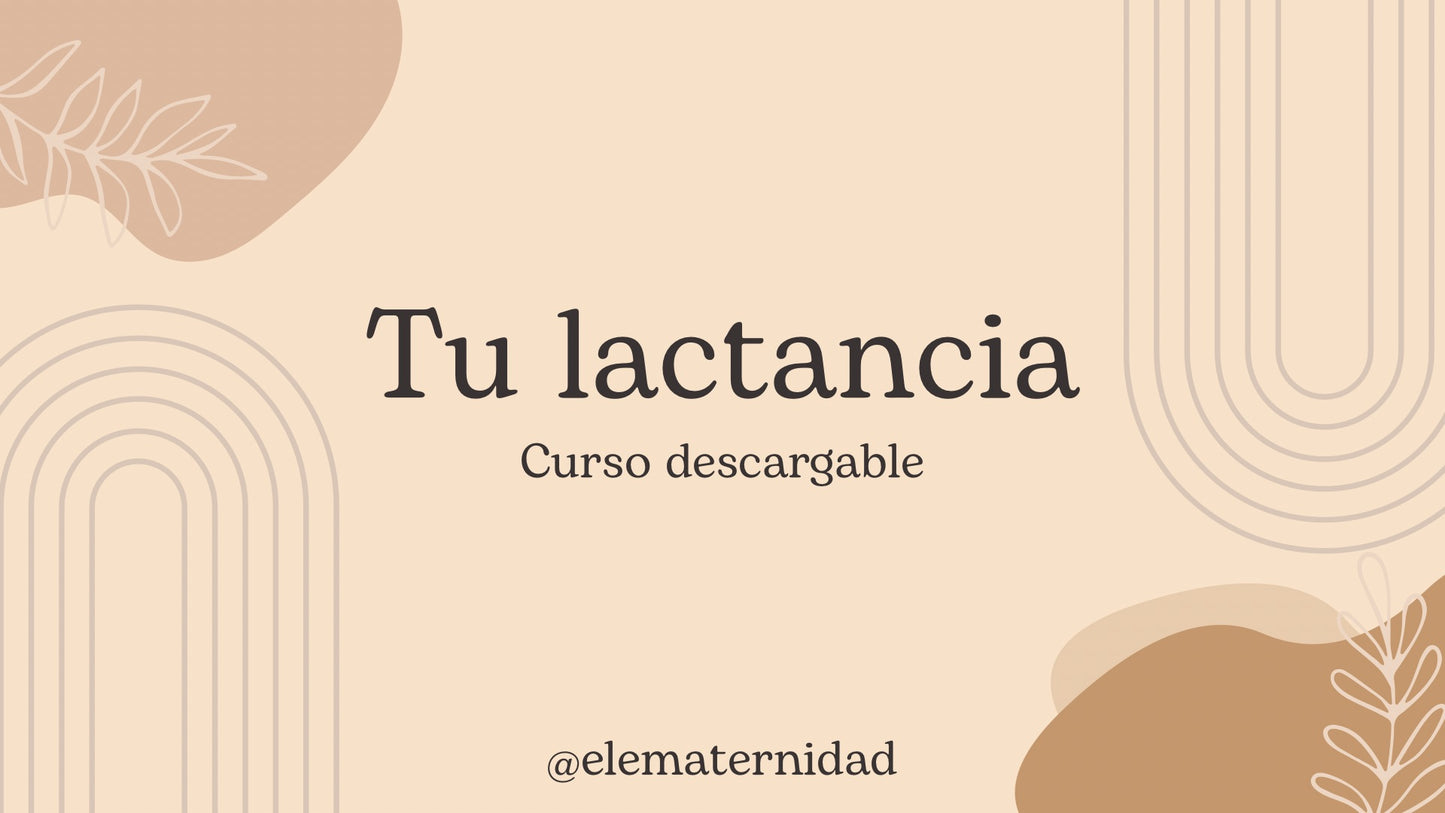 Curso “Tu Lactancia”